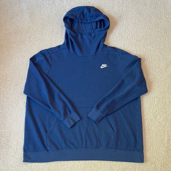Nike Other - Nike pastel blue funnel neck hoodie
